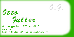 otto fuller business card